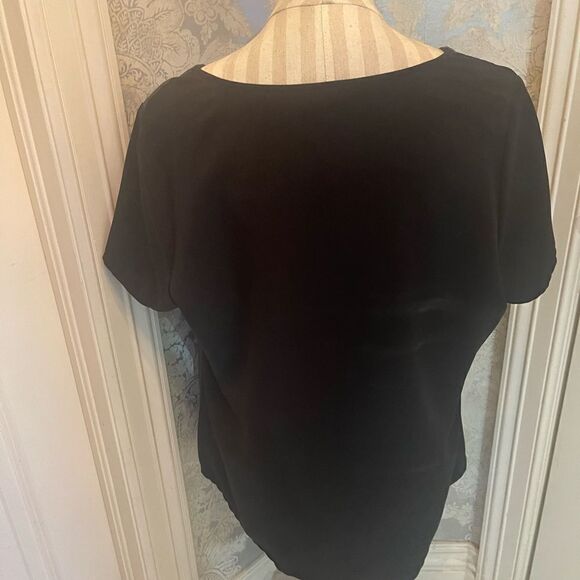 V NECK Leather Looking Top - Picture 10 of 16